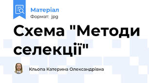 Схема "Методи селекції"
