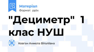 "Дециметр"  1 клас НУШ