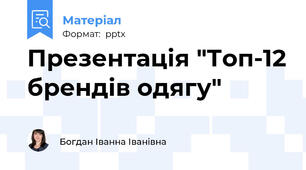 Презентація "Топ-12 брендів одягу"