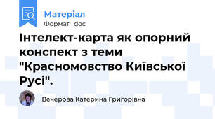 Інтелект-карта як опорний конспект з теми "Красномовство Київської Русі".