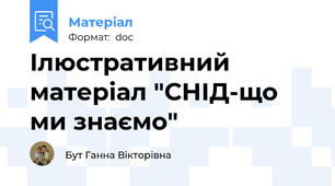 Ілюстративний   матеріал "СНІД-що ми знаємо"