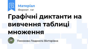Графічні диктанти на вивчення таблиці множення