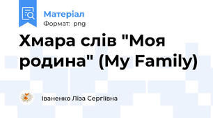 Хмара слів "Моя родина" (My Family)