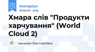 Хмара слів "Продукти харчування" (World Cloud 2)