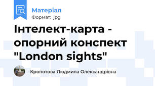 Інтелект-карта - опорний конспект "London sights"