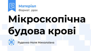 Мікроскопічна будова крові