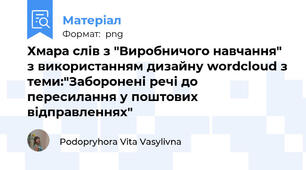 Хмара слів з "Виробничого навчання" з використанням дизайну wordcloud з теми:"Заборонені речі до пересилання у поштових відправленнях"