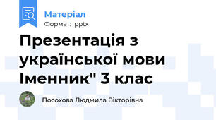 Презентація з української мови Іменник" 3 клас