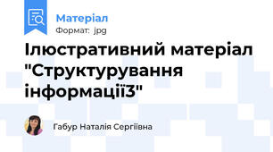 Ілюстративний матеріал "Структурування інформації3"