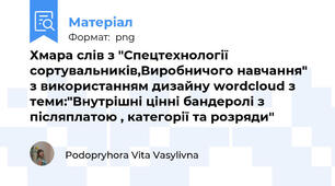Хмара слів з "Спецтехнології сортувальників,Виробничого навчання" з використанням дизайну wordcloud з теми:"Внутрішні цінні бандеролі з післяплатою , категорії та розряди"