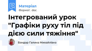Інтегрований урок "Графіки руху тіл під дією сили тяжіння"