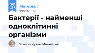 Бактерії - найменші одноклітинні організми