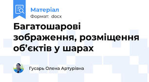 Багатошарові зображення, розміщення об’єктів у шарах