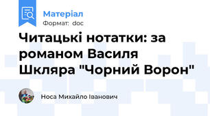 Читацькі нотатки: за романом Василя Шкляра "Чорний Ворон"