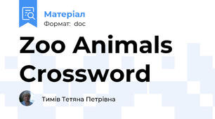 Zoo Animals Crossword