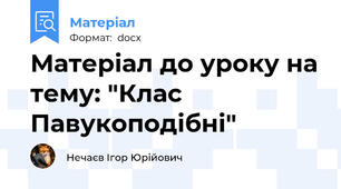 Матеріал до уроку на тему: "Клас Павукоподібні"
