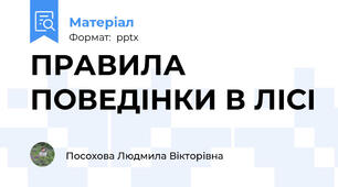 ПРАВИЛА ПОВЕДІНКИ В ЛІСІ