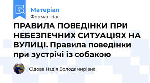 ПРАВИЛА ПОВЕДІНКИ ПРИ НЕБЕЗПЕЧНИХ СИТУАЦІЯХ НА ВУЛИЦІ. Правила поведінки при зустрічі із собакою