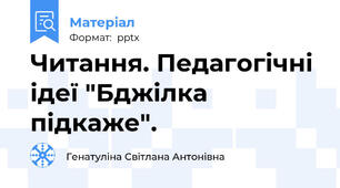 Читання. Педагогічні ідеї "Бджілка підкаже".