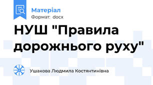 НУШ "Правила дорожнього руху"