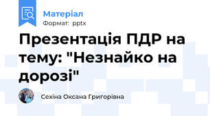 Презентація ПДР на тему: "Незнайко на дорозі"