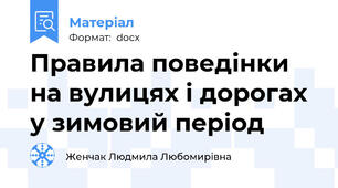 Правила поведінки на вулицях і дорогах у зимовий період
