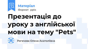 Презентація до уроку з англійської мови на тему "Pets"