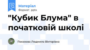 "Кубик Блума" в початковій школі