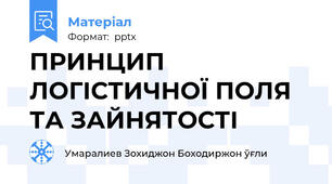 ПРИНЦИП ЛОГІСТИЧНОЇ ПОЛЯ ТА ЗАЙНЯТОСТІ