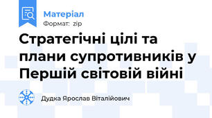 Стратегічні цілі та плани супротивників у Першій світовій війні