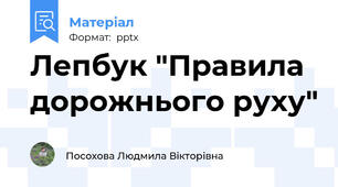 Лепбук "Правила дорожнього руху"