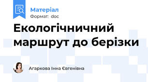 Екологічничний маршрут до берізки