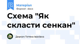 Схема "Як скласти сенкан"