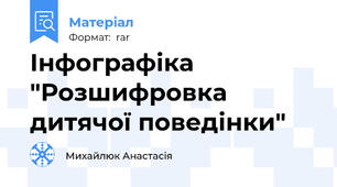 Інфографіка "Розшифровка дитячої поведінки"
