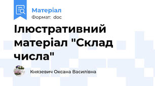 Ілюстративний матеріал "Склад числа"