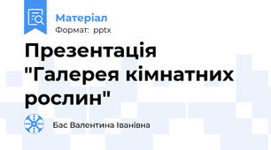 Презентація "Галерея кімнатних рослин"