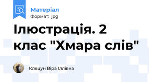 Ілюстрація. 2 клас "Хмара слів"
