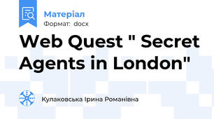 Web Quest " Secret Agents in London"