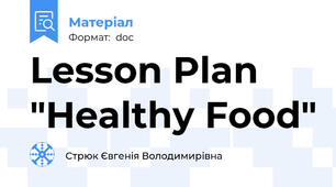 Lesson Plan "Healthy Food"