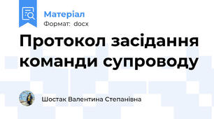 Протокол засідання команди супроводу