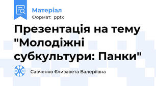 Презентація на тему "Молодіжні субкультури: Панки"
