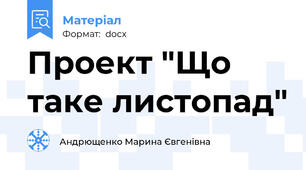Проект "Що таке листопад"