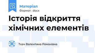 Історія відкриття хімічних елементів