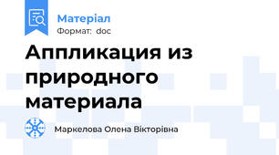 Аппликация из природного материала