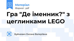 Гра "Де іменник?" з цеглинками LEGO