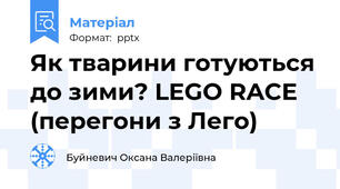 Як тварини готуються до зими? LEGO RACE (перегони з Лего)