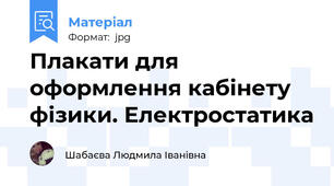 Плакати для оформлення кабінету фізики. Електростатика