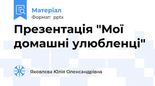 Презентація "Мої домашні улюбленці"