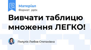 Вивчати таблицю множення ЛЕГКО!