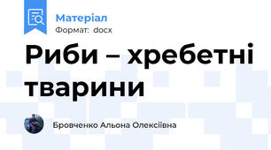 Риби – хребетні тварини